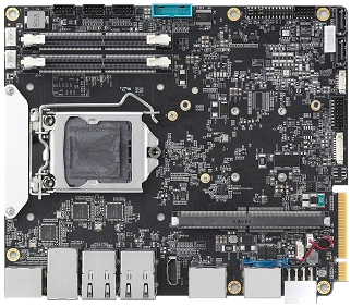 AMSTX-CF Series. Встраиваемая материнская плата с поддержкой графических модулей MXM с процессорами Intel Core i7/i5/i3 8-го и 9-го поколений в разъеме LGA1151