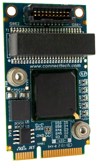Dual Port Mini PCIe GbE. Защищенный бюджетный модуль Gigabit Ethernet в форм-факторе Mini PCIe