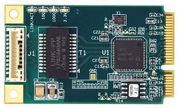 DS-MPE-GE210. Модуль расширения ввода-вывода PCIe MiniCard с портом Gigabit Ethernet