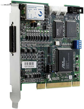 PCI-8102. Высокопроизводительный 2-осевой контроллер движения для сервомоторов и шаговых двигателей