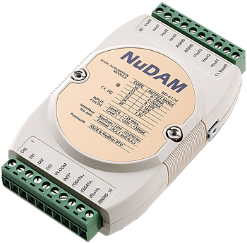ND-6124. Модуль удаленного ввода-вывода протокола Modbus с 4 аналоговыми выводами и 4 цифровыми вводами