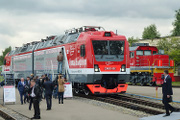 Один из центральных экспонатов – двухсистемный локомотив «Князь Владимир»