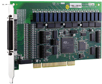 PCI-7256. Плата PCI с 16 релейными выводами с запоминанием и 16 изолированными цифровыми вводами